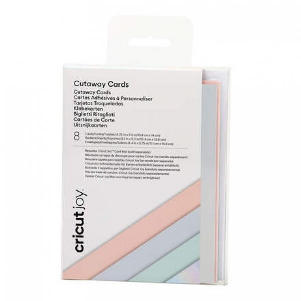 Cricut Cutaway Cards, Pastel Sampler, 8 Karten, 10,8cm x 14cm (R20)